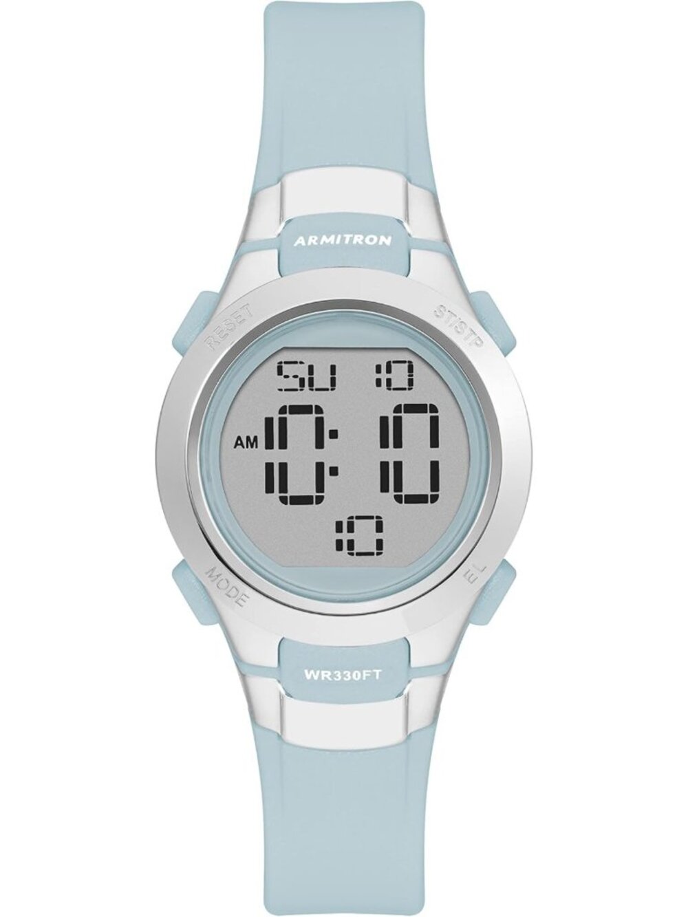 Stylish Women's Digital Chronograph Watch with Resin Strap - Sporty & Durable